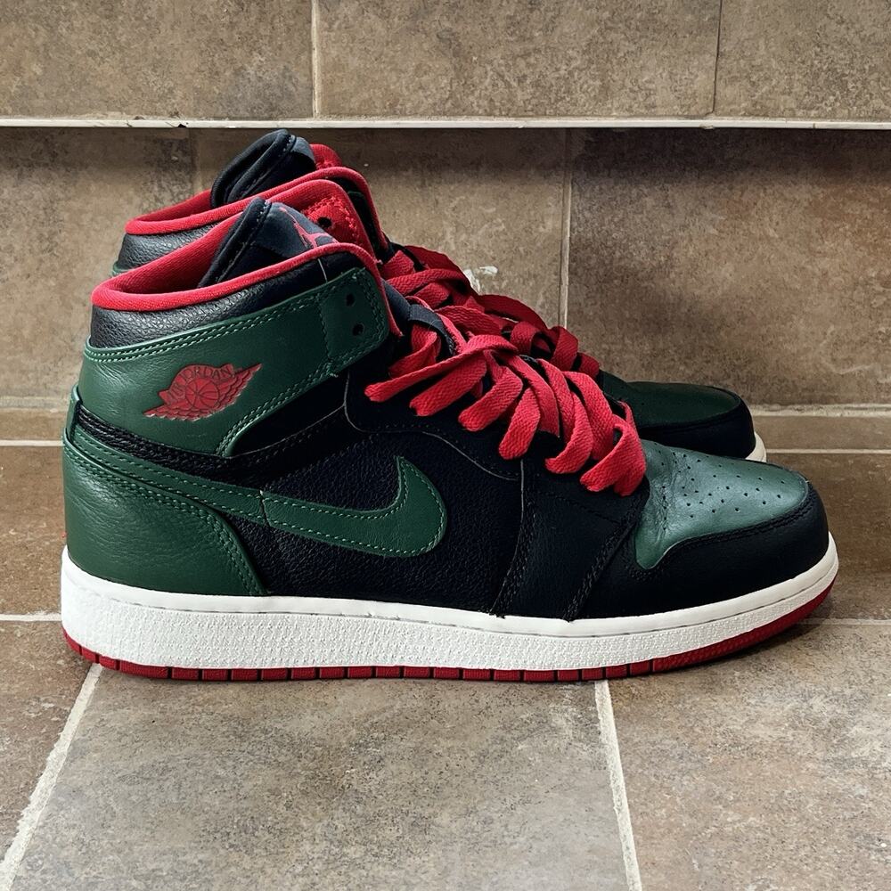 Nike Air Jordan 1 Retro High OG 'GUCCI' 332558-025 Youth SZ: 7Y Green Used Nice - Picture 2 of 13